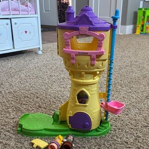 Fisher-Price Little People Disney Princess Rapunzel's Tower playset.